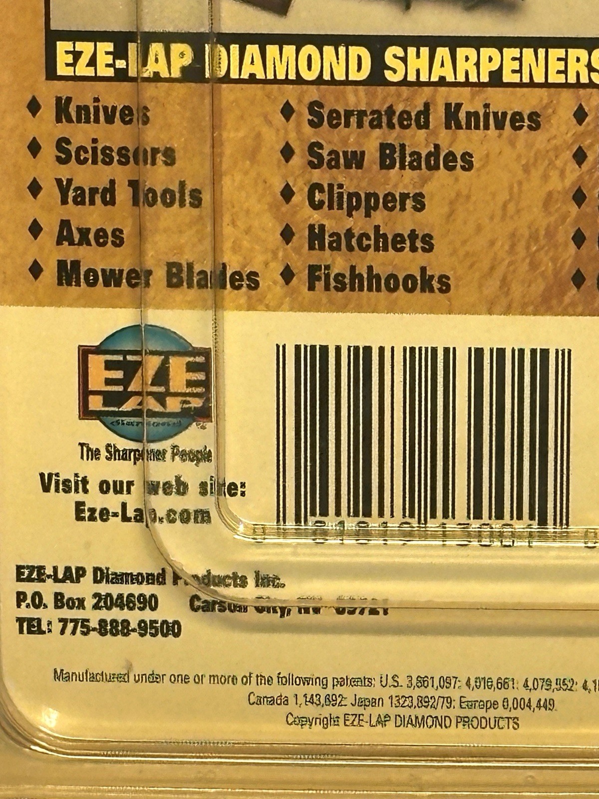 EZE-LAP LOT OF 5 Pocket Diamond Sharpeners 2.25" Model S USA NEW Package Blemish