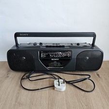 Sony CFS-201L Radio Cassette Player + Cable (Tape, Casette Deck Not Working)