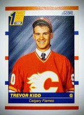 Score 1990-91 Trevor Kidd Calgary Flames First Round Draft Choice #438