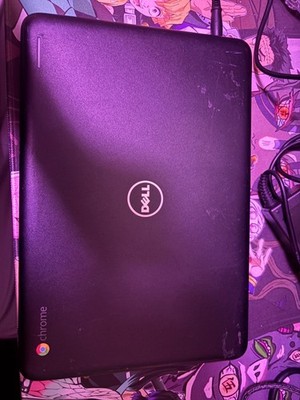 dell chrome book charger included few scratches some sticker residue