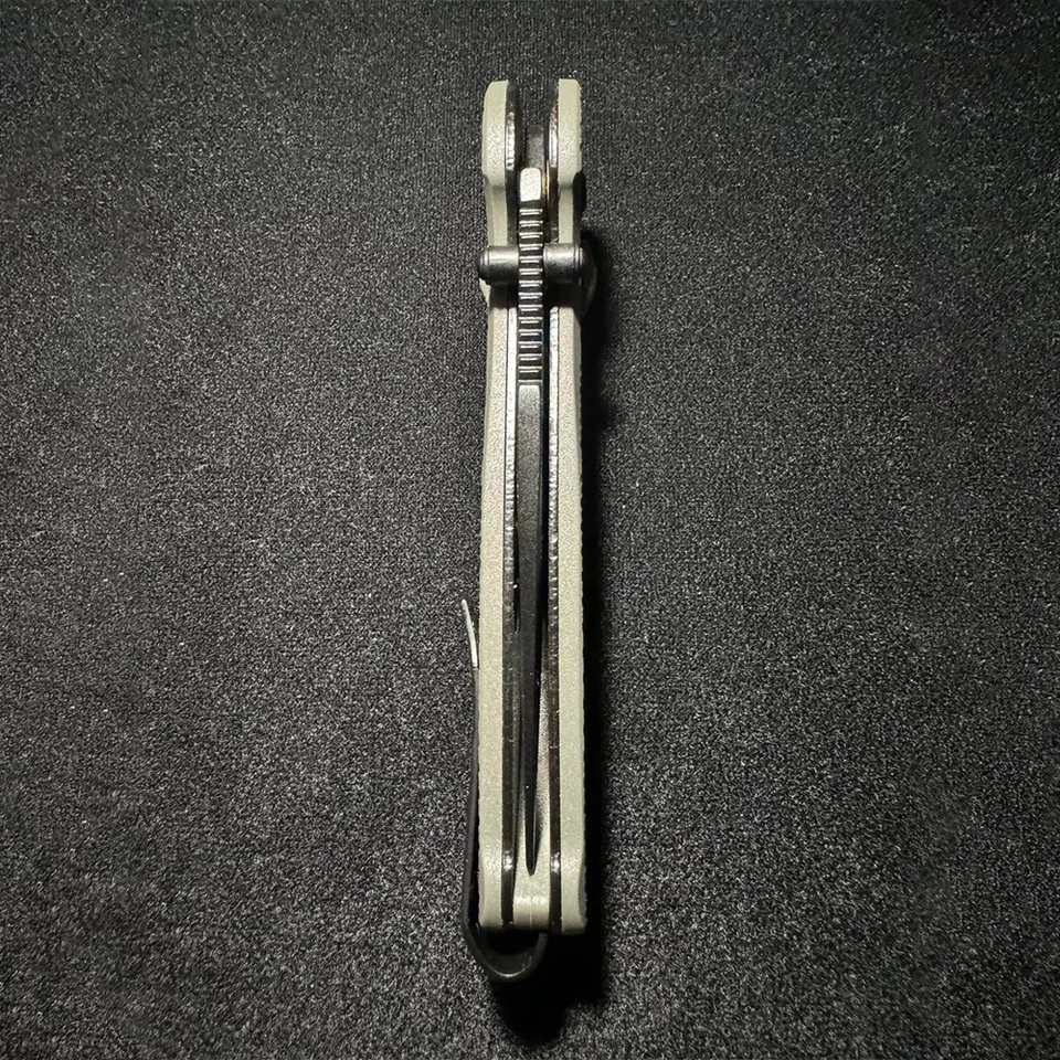 Carpeta Terminus XR 2025 3" CRYO D2 acero hoja negra mango verde cuchillo nuevo Foto 4 de 4