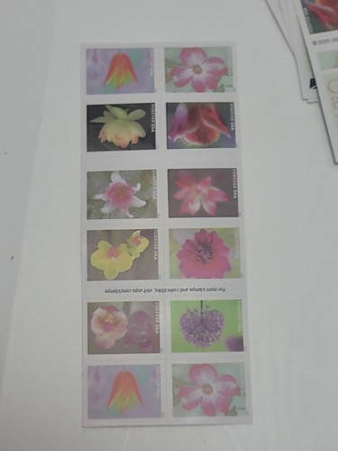 Lot of 5 - Forever Stamps Total Garden Beauty Book Of 20 Mail Postage Stamps - Picture 2 of 2