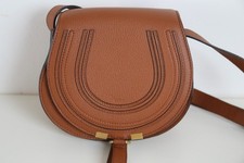 Brand New Chloe Small Marcie saddle bag in grained leather.