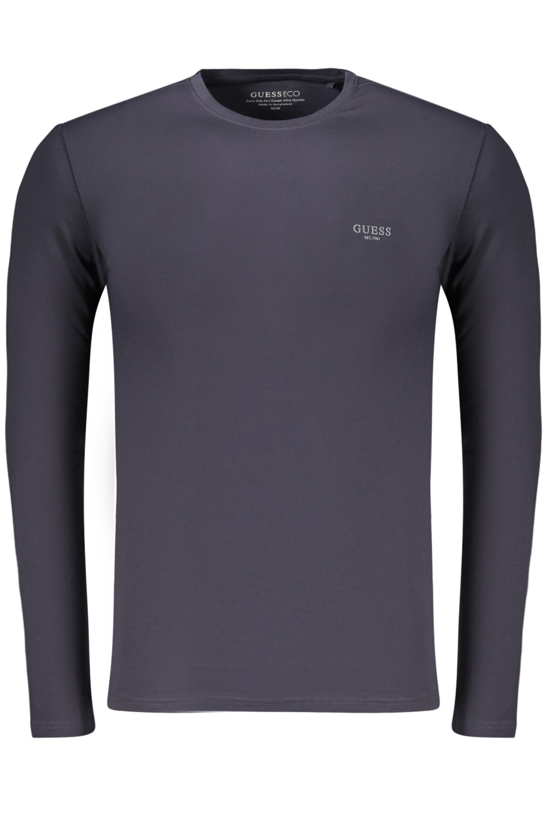 T-Shirt & Polo Guess Cn Ls Core Extra Slim Tee Uomo Nero Piccolo - Immagine 2