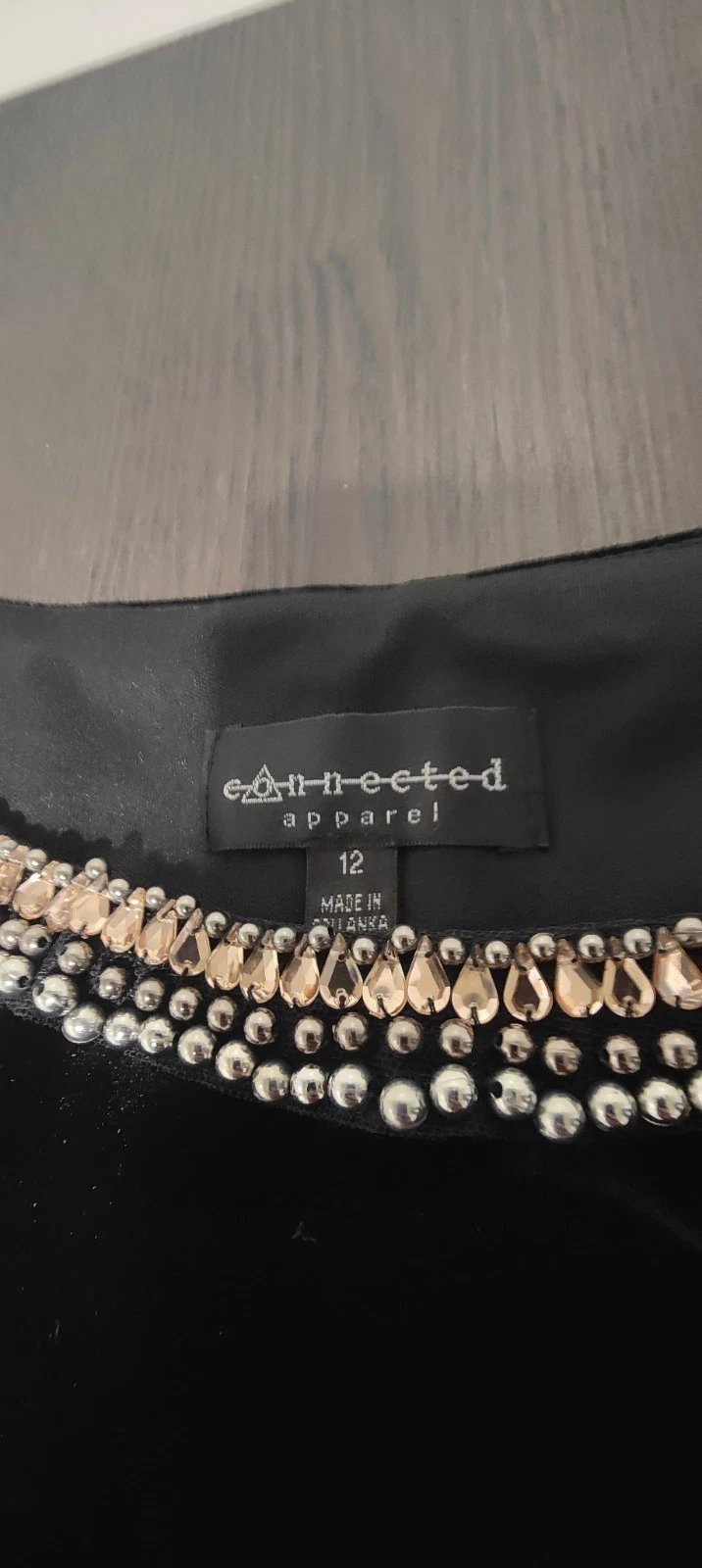 VETEMENTS Abito donna Connected Apparel in velluto nero Taglia 12