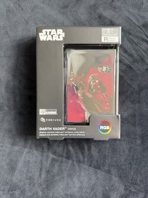 Seagate FireCuda External Gaming Drive 2TB HDD Star Wars Darth Vader New Sealed