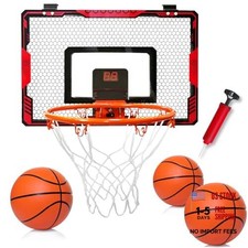 Mini Indoor Basketball Hoop for Kids, Over Door Basketball Toy with LED
