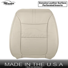 2014-2015 For Kia Sorento Genuine Leather Perforated Driver Top Seat Cover Beige