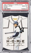 1997 PINNACLE HOME/AWAY HOME #18 DEREK JETER PSA 10