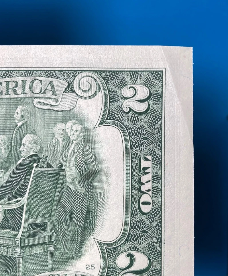 August 7, 2001 Birthday Anniversary $2 Two Dollar Bill Serial Number 08072001 - Image 3 of 3