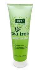 XBC TEA TREE Facial Scrub 250ml Exfoliating Pore Face Wash Cleanser NEW FREE P&P