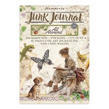 Stamperia ALL AROUND Junk Journal Book 16 Pages Background Stickers Cut Outs A4