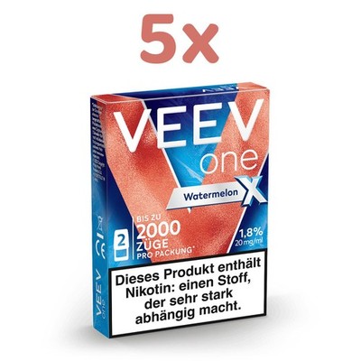VEEV one Pod WATERMELON *X* 20mg/ml Nikotin 5x 2 Pods