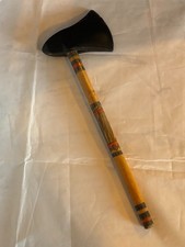 Vintage Toy Tomahawk Indian Native American Rubber Axe Head Wood Handle