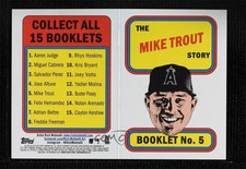2019 Topps Heritage 1970 Player Story Booklet Mike Trout #5 1n8n