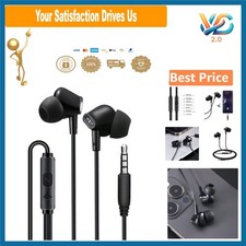 Comfortable In-Ear Wired Earbuds with Microphone - Perfect for School  Work