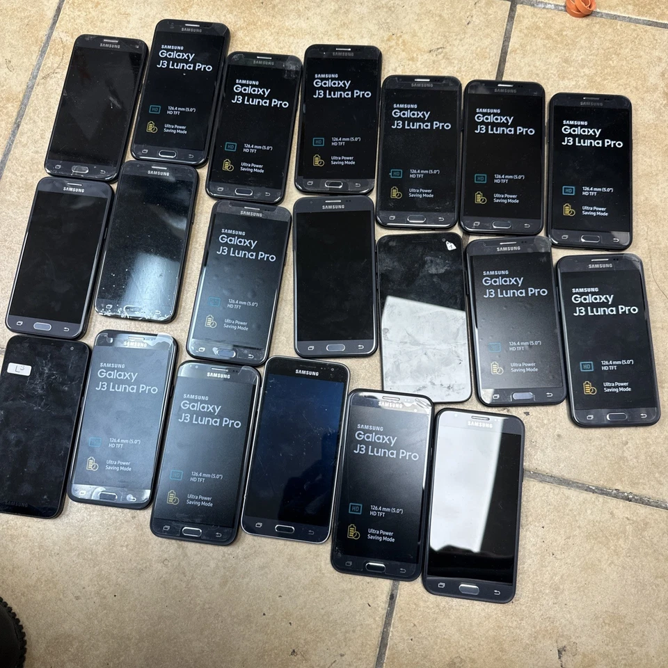 Lot Of 21  Samsung Galaxy J3 Luna Pro -(SM-S337TL)-16GB Tracfone —-AS-IS  READ - Image 2 of 4
