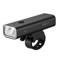 Fahrrad-Frontlicht Mit Taschenlampenfunktion, Weiß, 600 Lm, IPX6, USB-C - Schwar