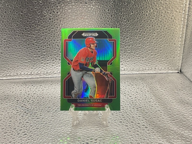 2022 Panini Prizm Draft Picks Daniel Susac Neon Green Rookie Prizm #55/75