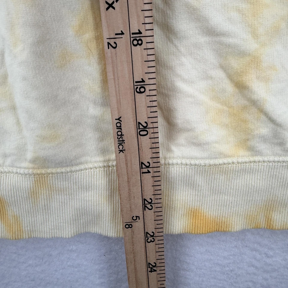 Lucky Brand Sweatshirt Womens Small Yellow Tie Dye Raglan Crewneck Pullover - Image 4 of 4