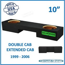 Chevy Silverado Extended Cab 1999-2006 10" Dual Sub Box Subwoofer Enclosure