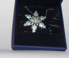 NEW SWAROVSKI CRYSTAL SNOWFLAKE PENDANT/NECKLACE FOR ADULTS IN BOX