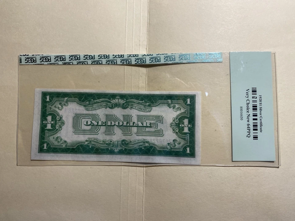 1928 $1 Silver Certificate PCGS Cert 64 PPQ E70762286A - Image 2 of 2
