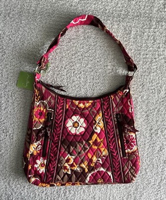 Vera Bradley Purse Carnaby Lisa B Shoulder Bag Pink Floral Hobo