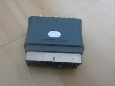Original Microsoft Xbox Classic AV Adapter RCA Audio Video Composite OEM