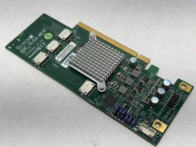 Supermicro AOC-SLG3-4E4T 12.8GB/s Quad-Port Gen-3 Internal NVMe HBA Raid Card