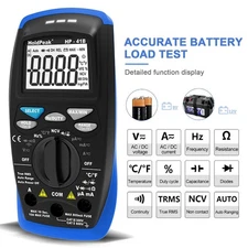 Digital Multimeter TRMS AC DC Voltmeter Ammeter Temperature Ohm Volt Tester NCV