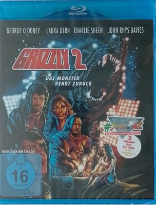GRIZZLY 2 SchleFaZ - Edition GEORGE CLOONEY Laura Dern BLU-RAY + DVD BOX