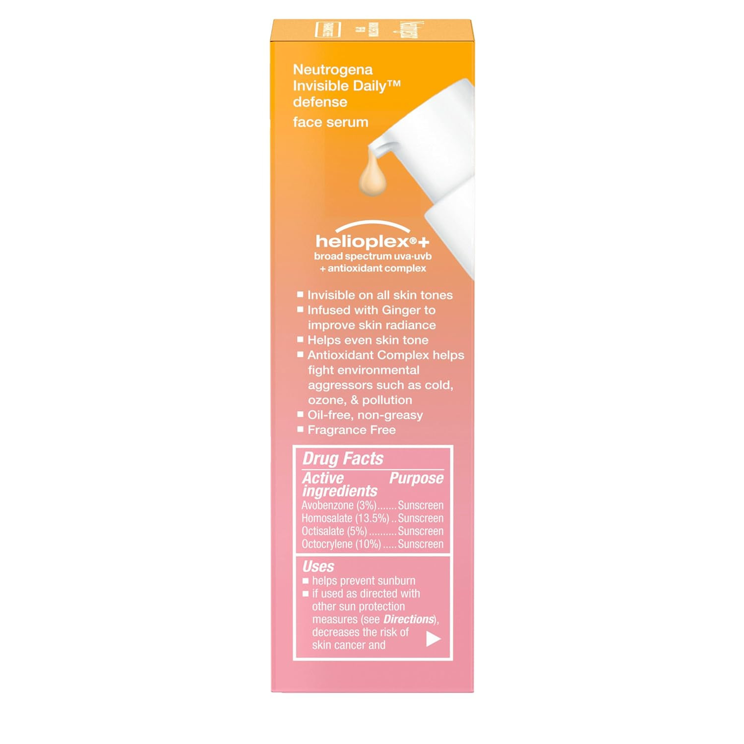 Invisible Daily Defense Face Sunscreen + Hydrating Serum with Broad Spectrum SPF