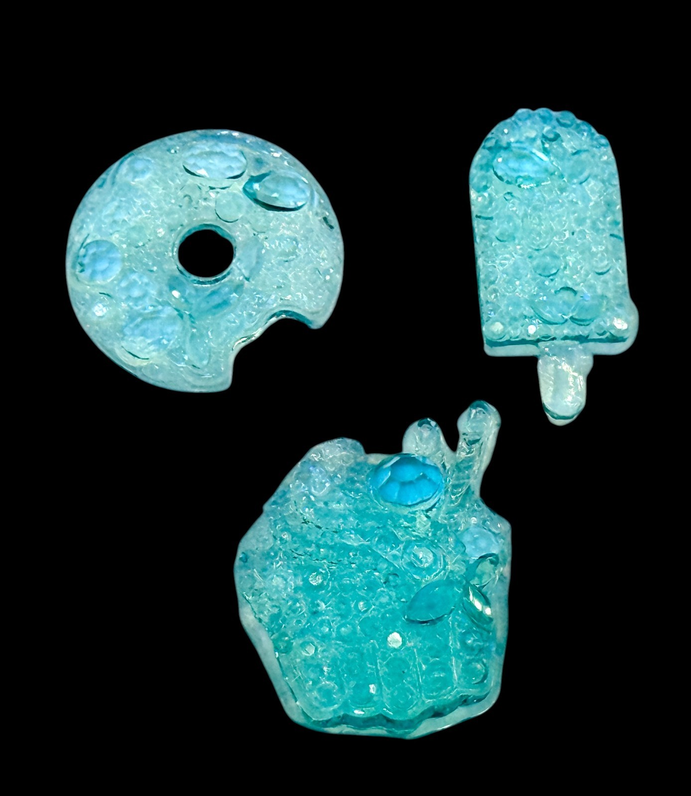 Handmade Trio Crystal Mold For Resin - Donut - Cupcake - Popsicle
