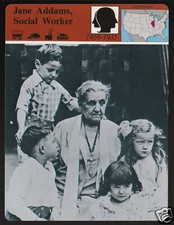 JANE ADDAMS STORY OF AMERICA Picture History Fact 1979 STORY OF AMERICA CARD