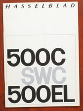 HASSELBLAD 500C / 500EL SWC SALES BROCHURE, 40 PAGES, 1966, 7001 76/156877