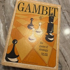 Vintage Gambit Game of Strategy by Universal Games 1965 Complete
