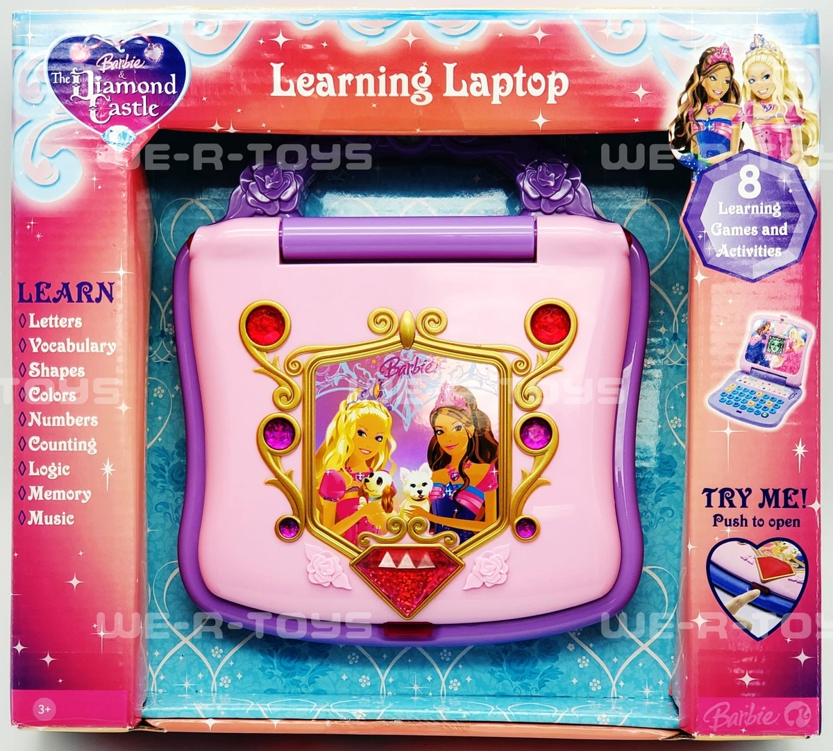 Barbie The Diamond Castle Learning Laptop 2008 Oregon Scientific