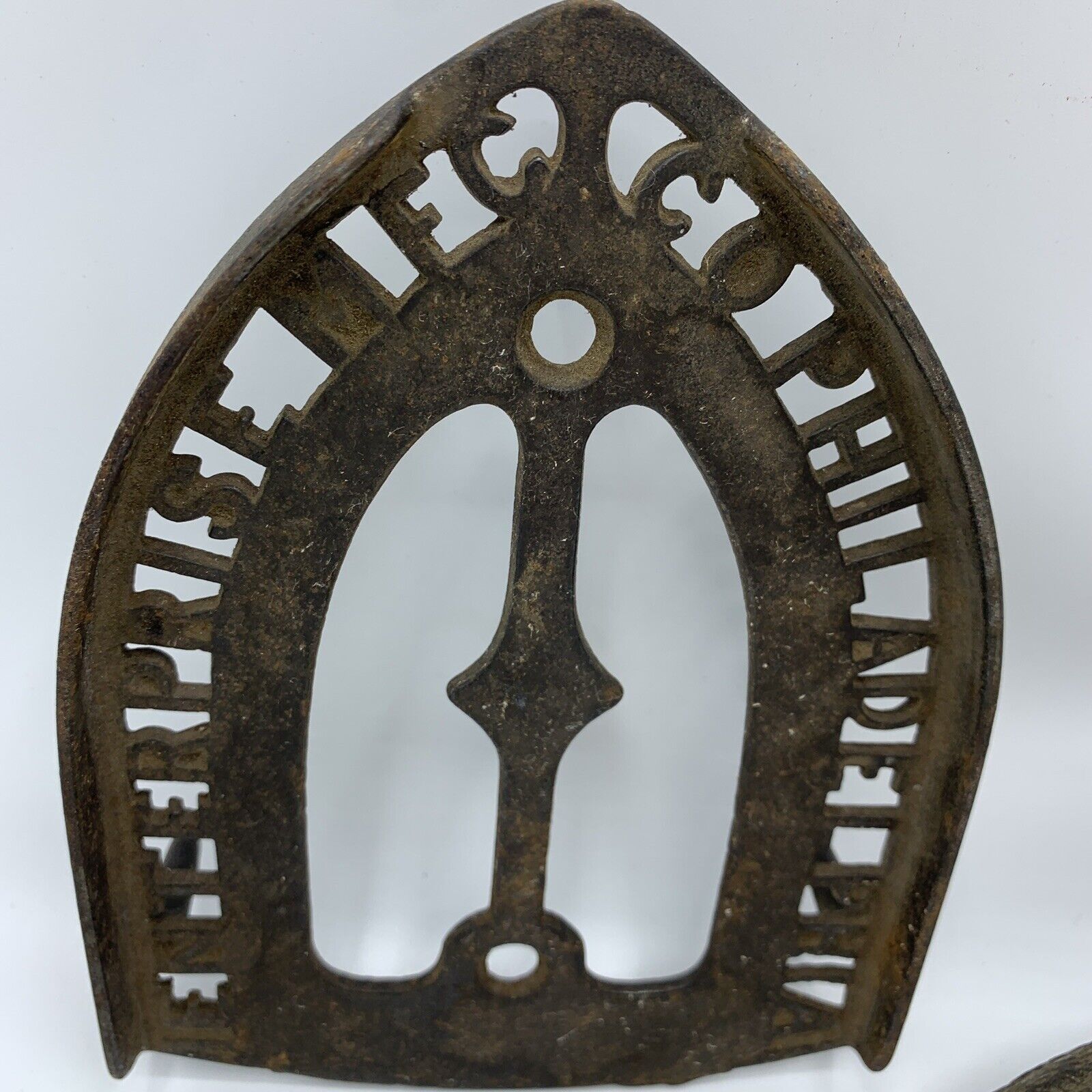 Vintage cast iron, Iron Press & stand Enterprise Manufacturing Co