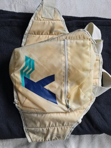 trapezhose vintage deko cremefarben mit rückentasche - Bild 2 von 2
