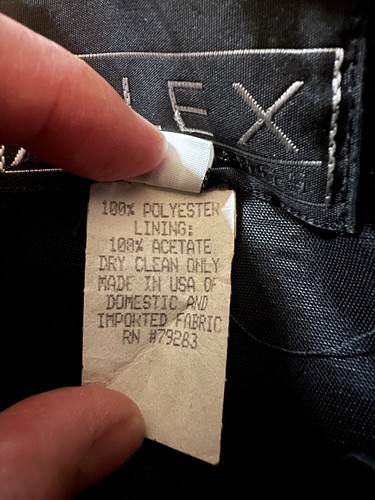 Maxi gonna lunga A-LINE vintage ALEX SERA foderata nera con zip sul retro 10 glam romanticismo - Foto 6 di 6