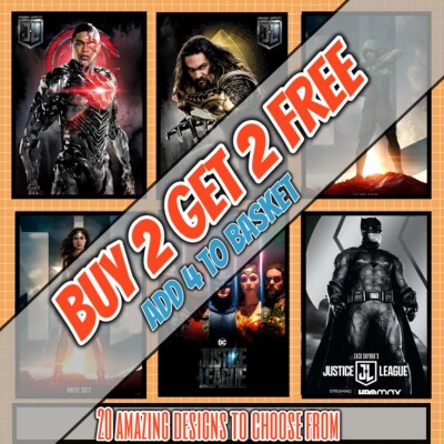 The Justice League DC Comics Filmplakate Drucke Wohndeko Wandkunst