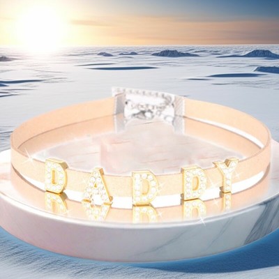Luxury Custom Rhinestone BABYGIRL Letters Choker Necklaces Women Handmade Collar