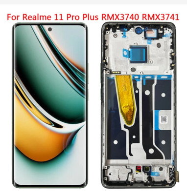 For Oppo Realme 11 Pro Plus LCD Display Touch Screen With Frame Replacement 6.7''
