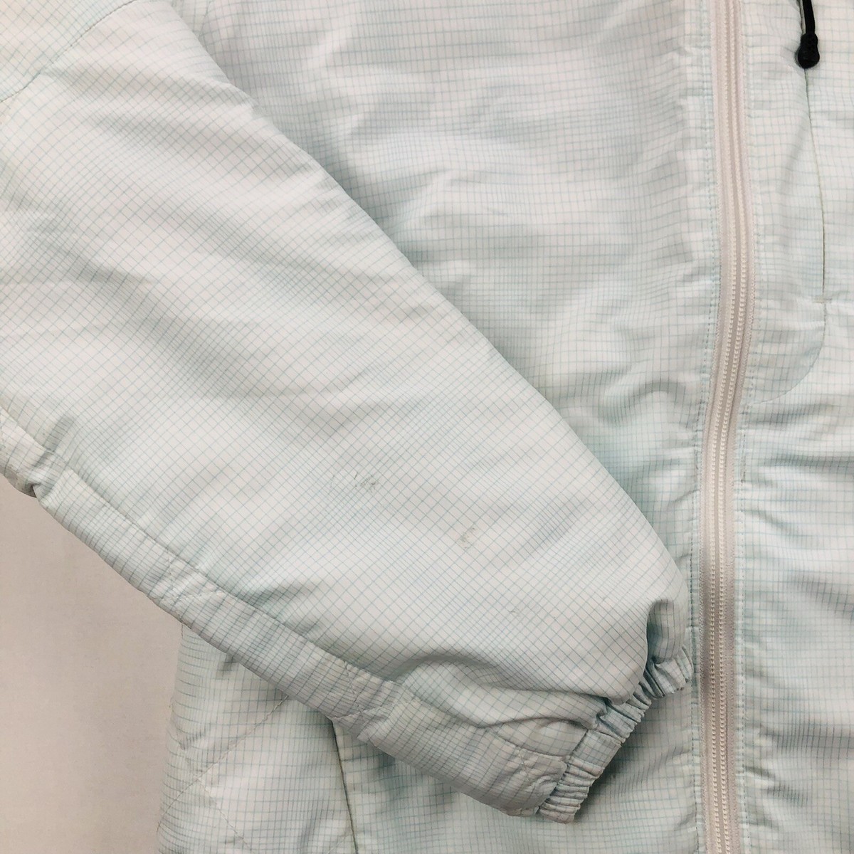 Patagonia Micro Puff Womens XS White Full Zip Insulated Hooded 