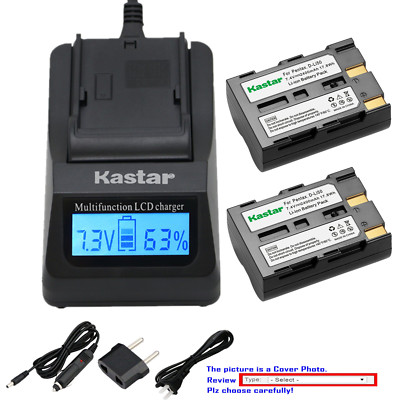 Kastar Battery LCD Fast Charger for Original Genuine OEM Samsung SLB1674 Battery