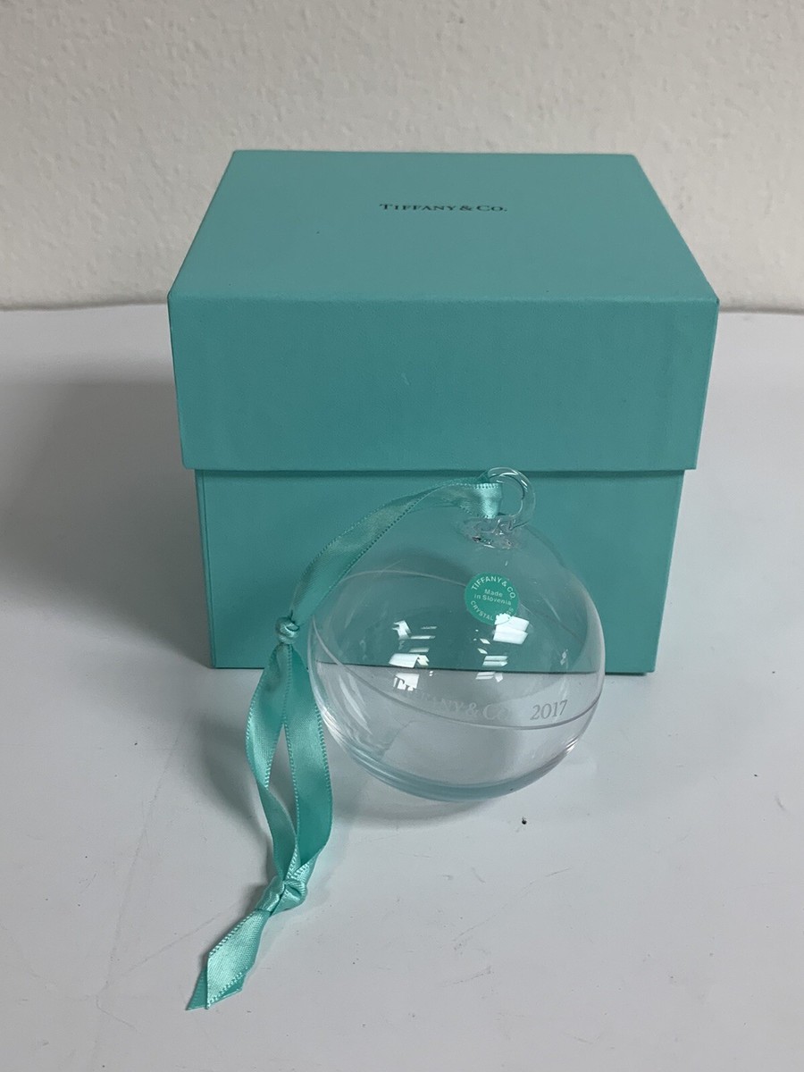 Tiffany & Co ~ 2017 Crystal Glass Ball 75MM Ornament for Christmas