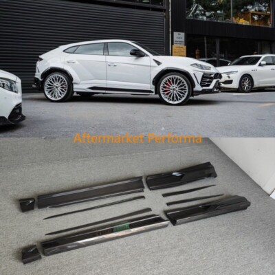 FITS FOR LAMBORGHINI URUS 1016 STYLE CARBON FIBER SIDESKIRTS SIDE STEP EXTENSION