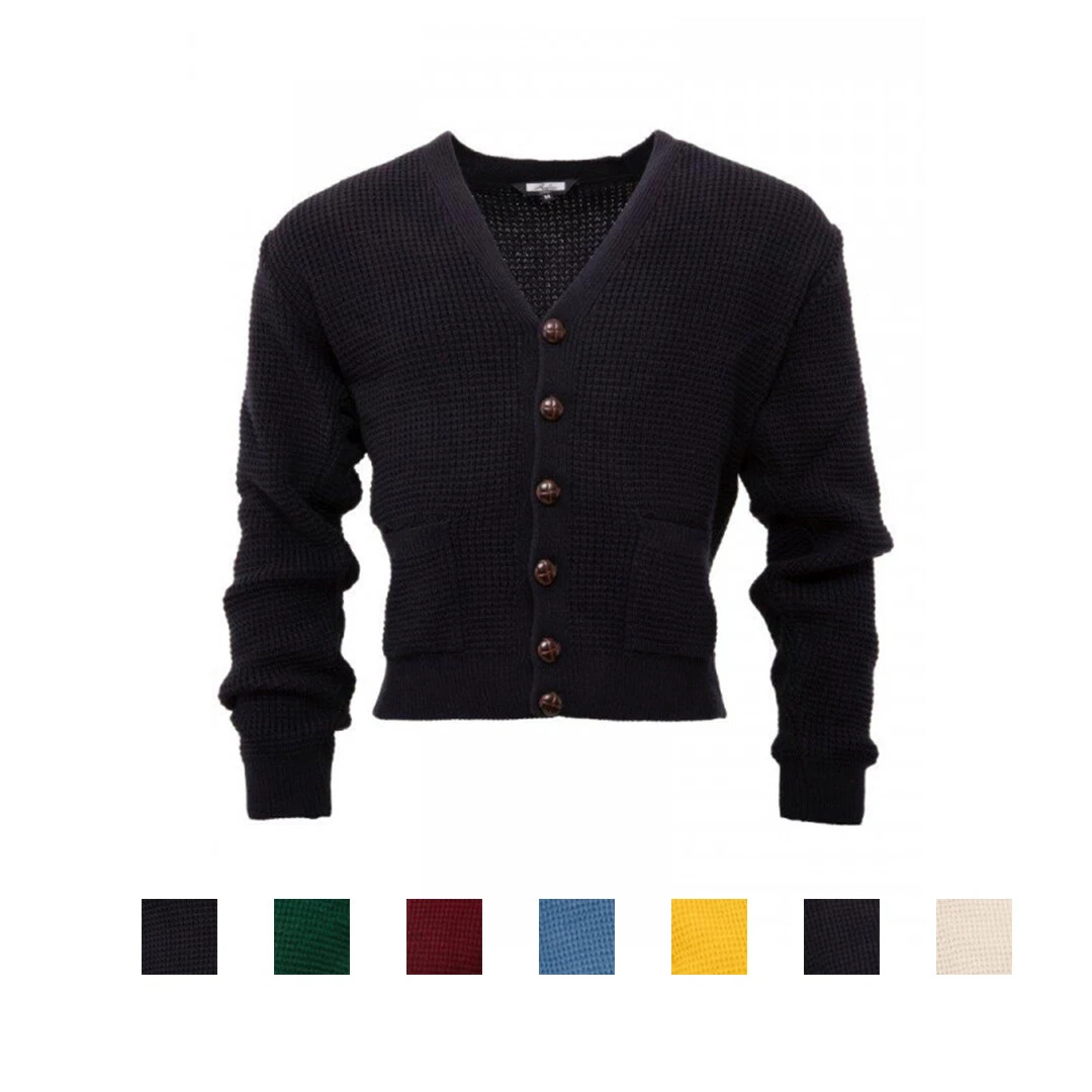 Relco waffle knit best sale cardigan