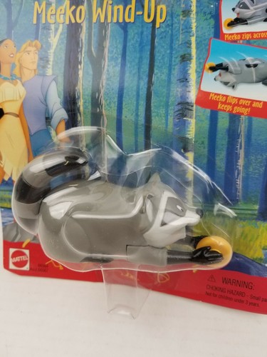 Disney Pocahontas Wind-Up Figure MEEKO Raccoon Mattel Wind-Ups Vintage NEW - Picture 2 of 7
